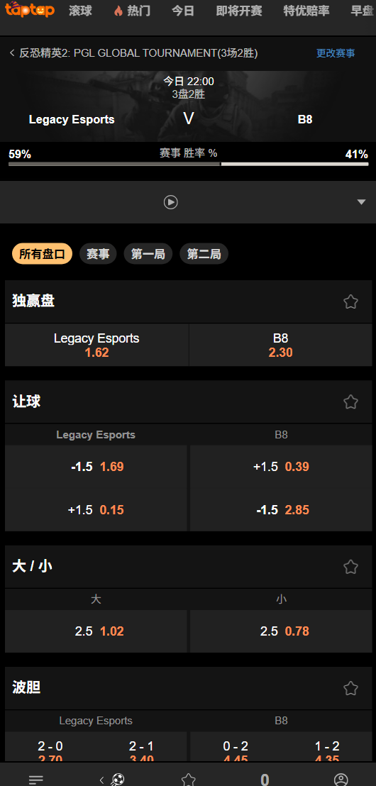 B8 vs LEG|PGL Masters 布加勒斯特 2025 小组赛 - 188bet(taptap)赔率