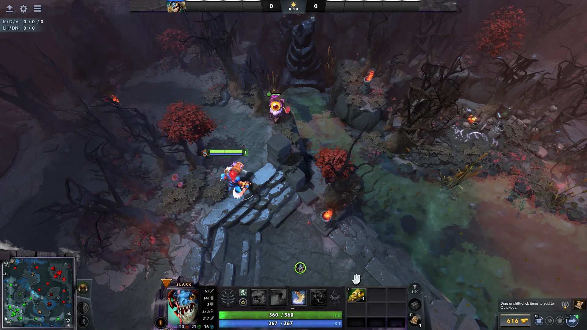 Dota 2 最佳插眼点位-夜魇优势路附加野区控图