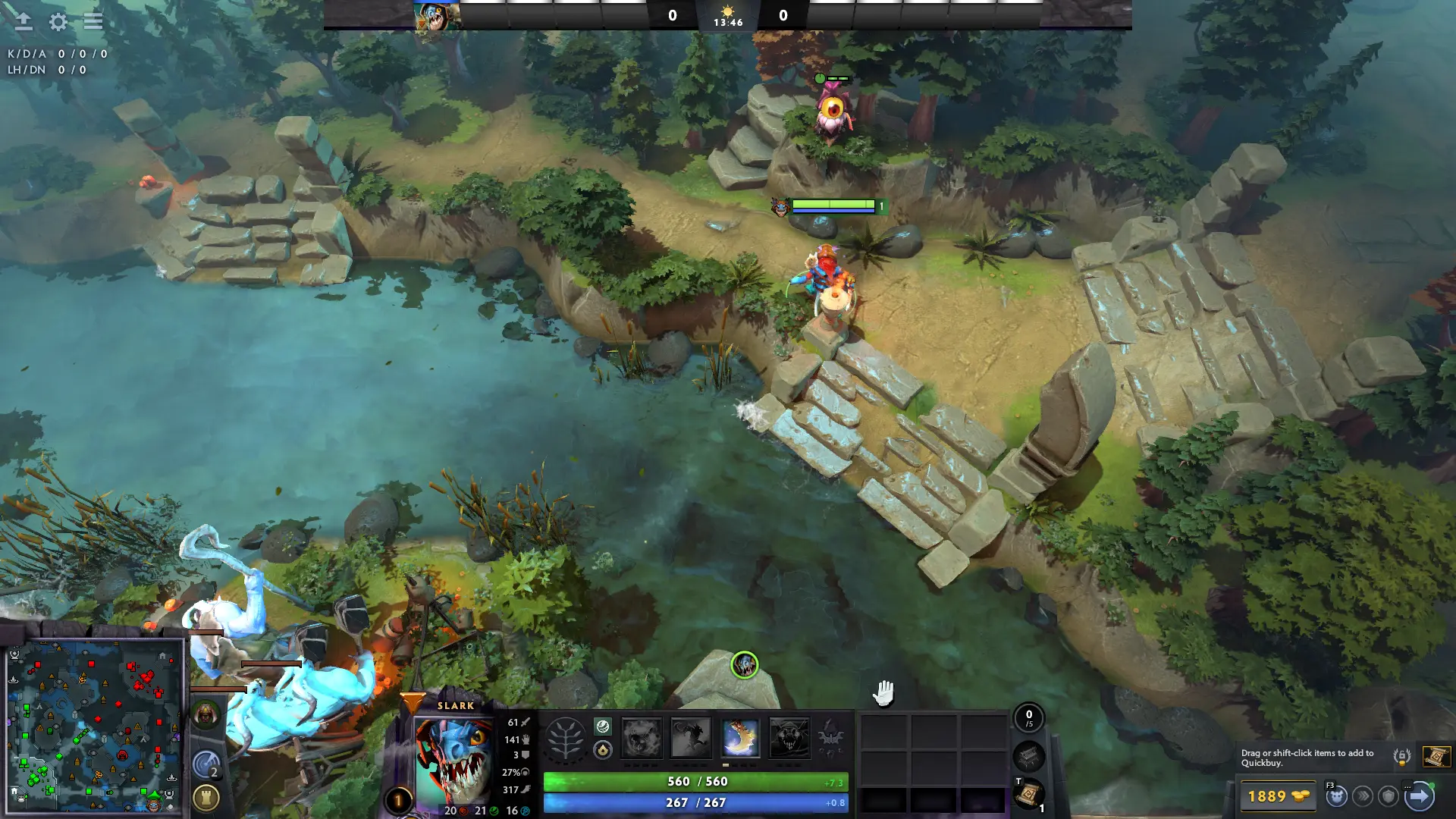 Dota 2 最佳插眼点位-天辉优势路大野悬崖视野