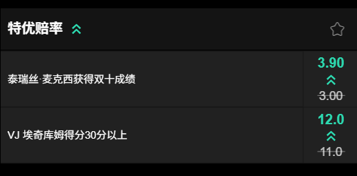 NBA博彩和赔率 - 骑士 vs 76人 - 188bet(taptap)高水位