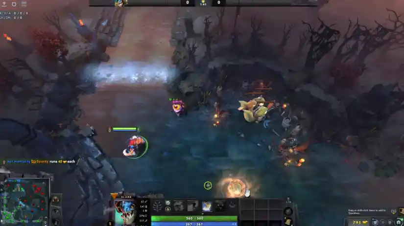 Dota 2 最佳插眼点位-夜魇附加野区赏金路线视野