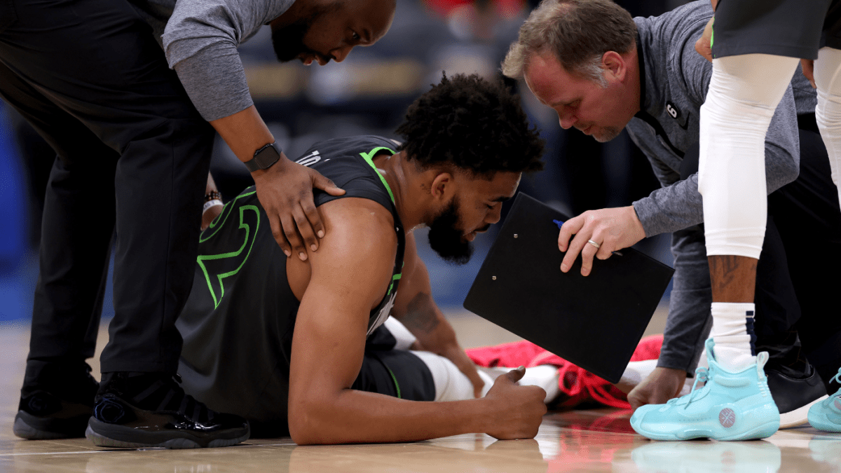 卡尔-安东尼-唐斯伤情更新：森林狼称明星前锋对阵奇才时小腿拉伤