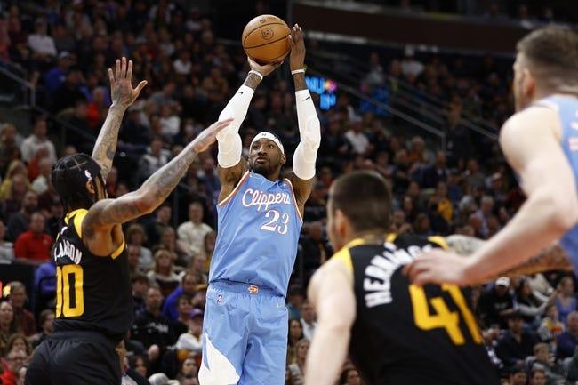 犹他爵士队对阵洛杉矶快船队 1/18/23 - NBA推荐和预测
