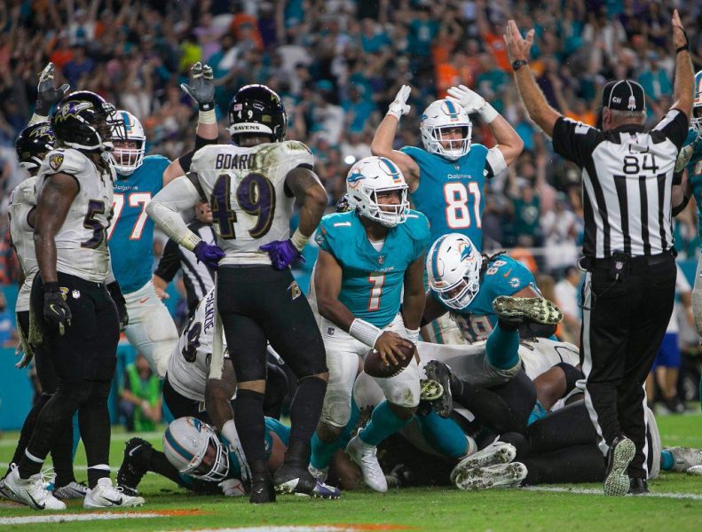 迈阿密海豚队对巴尔的摩乌鸦队 – 赔率、盘口、让分和预测 NFL第二周