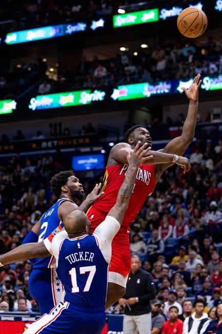 新奥尔良鹈鹕队对阵费城76人队 1/2/23--NBA竞猜 & 预测