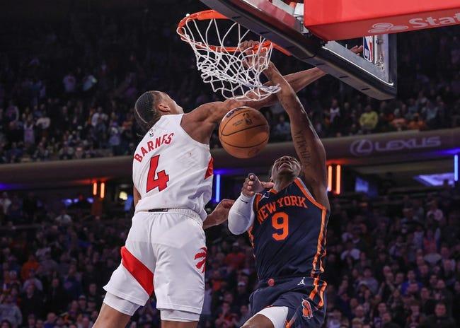 纽约尼克斯队对多伦多猛龙队 1/22/23 - NBA推荐和预测