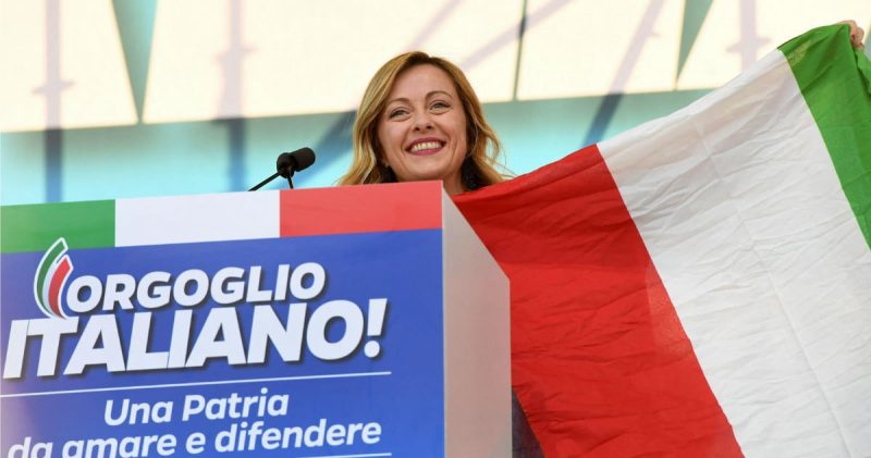 意大利大选投注,乔治亚-梅洛尼和意大利兄弟会被认为将取得胜利