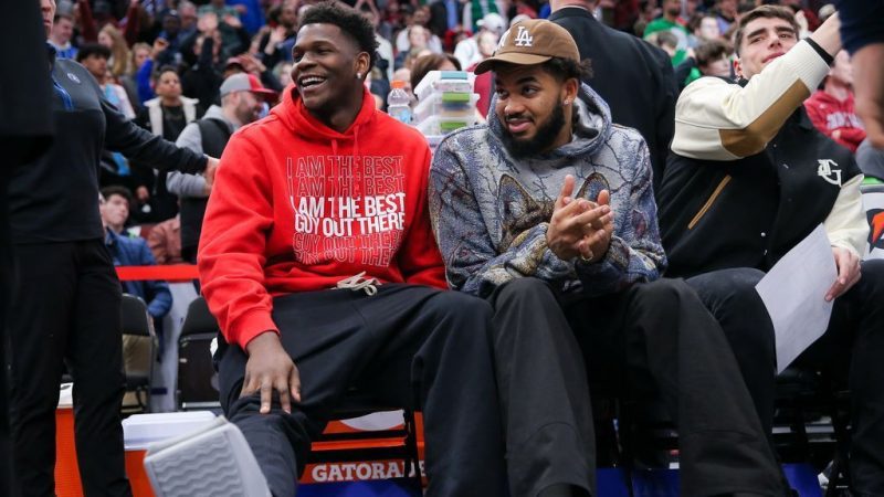 森林狼队的爱德华兹仍在穿靴子，将缺席对猛龙队的比赛