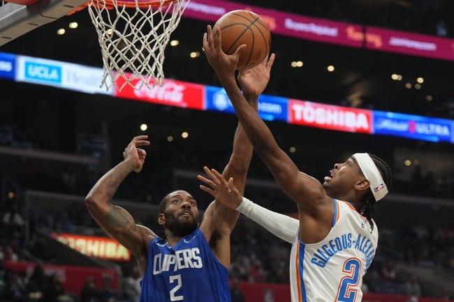 俄克拉荷马城雷霆队对阵洛杉矶快船队 3/23/23--NBA预测&预报