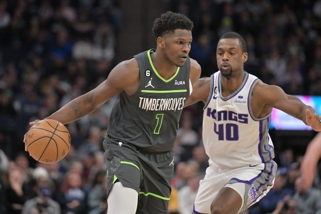 萨克拉门托国王队对明尼苏达森林狼队 1/30/23--NBA竞猜与预测