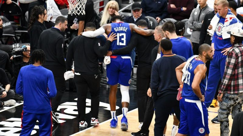 鲁伊： 乔治的膝盖扭伤是 