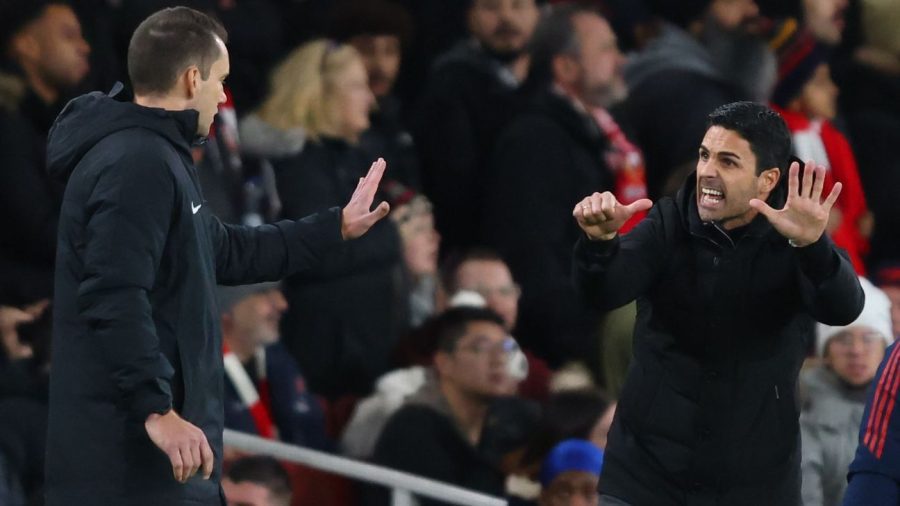 阿尔特塔抨击平局中的两个 