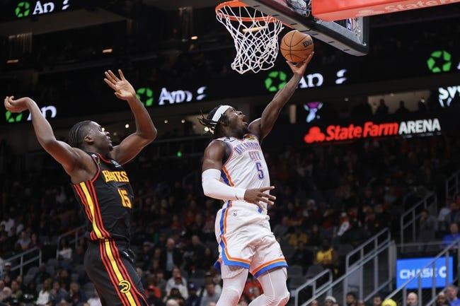 亚特兰大老鹰队对阵俄克拉荷马城雷霆队 1/25/23 - NBA竞猜与预测