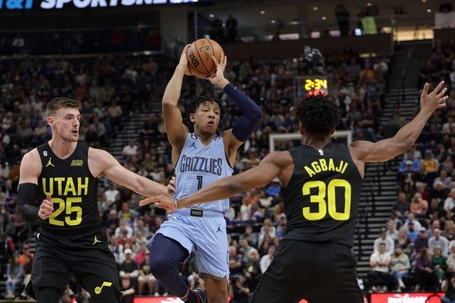 犹他爵士队对阵孟菲斯灰熊队 1/8/23 - NBA推荐和预测