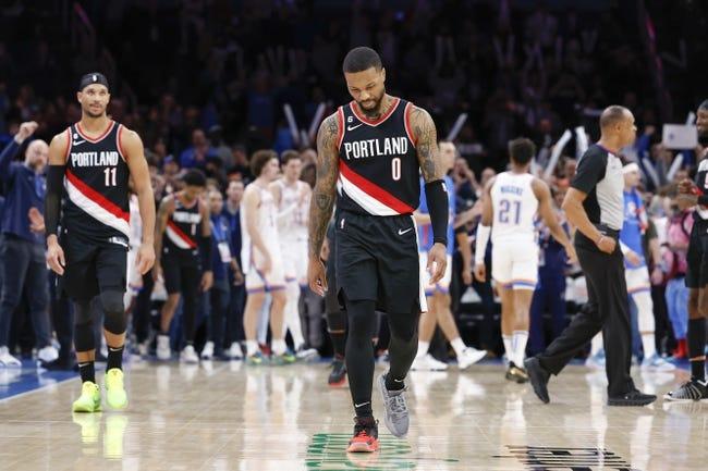 俄克拉荷马城雷霆队对阵波特兰开拓者队 2/10/23--NBA推荐和预测