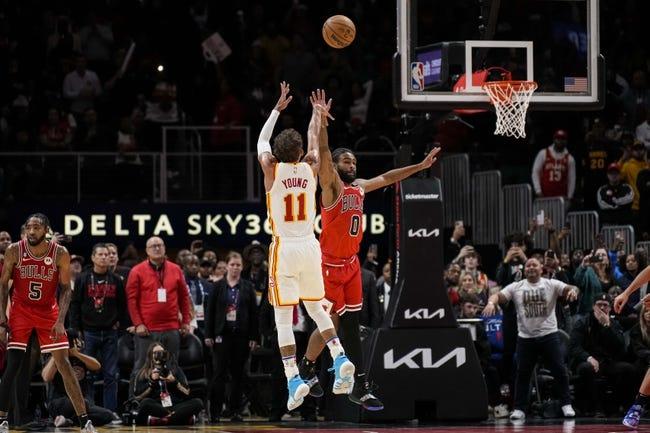芝加哥公牛队对阵亚特兰大老鹰队 12/21/22--NBA盘口选择和预测