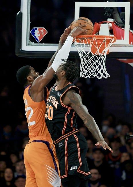 凤凰城太阳队对阵纽约尼克斯队 1/2/23--NBA竞猜与预测