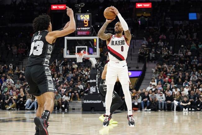 圣安东尼奥马刺队对阵波特兰开拓者队 1/23/23 - NBA推荐和预测