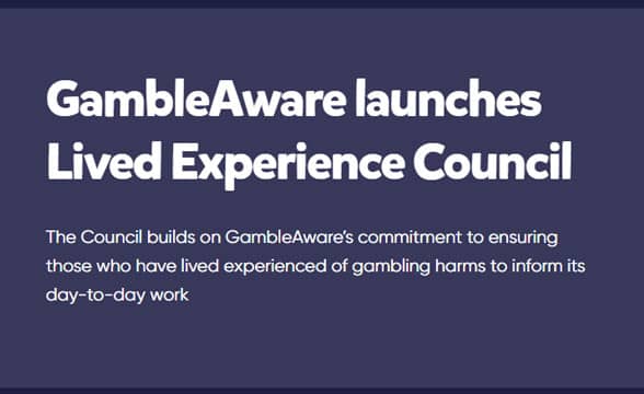 GambleAware推出新的生活经验委员会来制定其计划