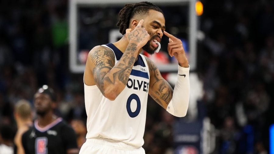 森林狼对太阳的NBA球员提案,在凤凰城淡化丹吉洛-拉塞尔（11月1日）