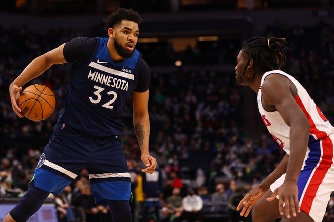 底特律活塞队对阵明尼苏达森林狼队 12/31/22 - NBA推荐和预测