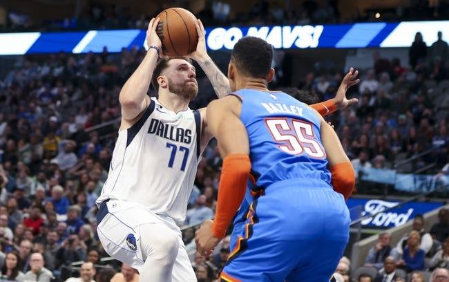 达拉斯小牛队对阵俄克拉荷马雷霆队 1/8/23 - NBA推荐和预测