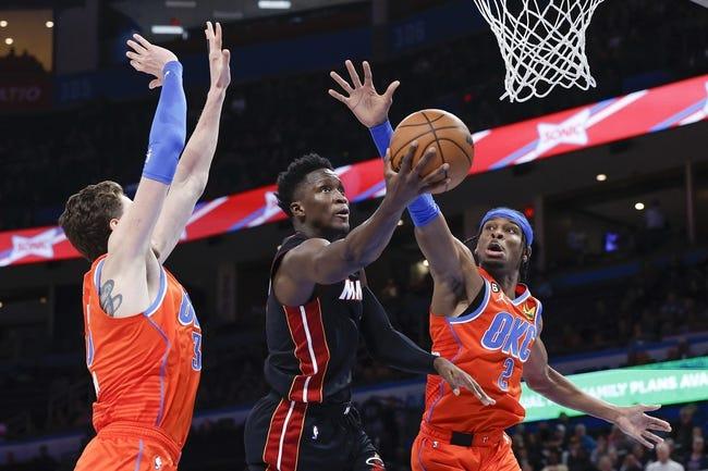俄克拉荷马城雷霆队对阵迈阿密热火队 1/10/23--NBA预测&预报