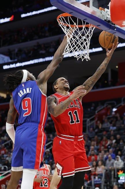 底特律活塞队对阵芝加哥公牛队 12/30/22 - NBA推荐和预测