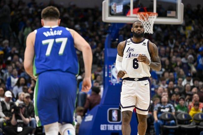 洛杉矶湖人队对阵达拉斯小牛队 2/26/23 - NBA推荐和预测