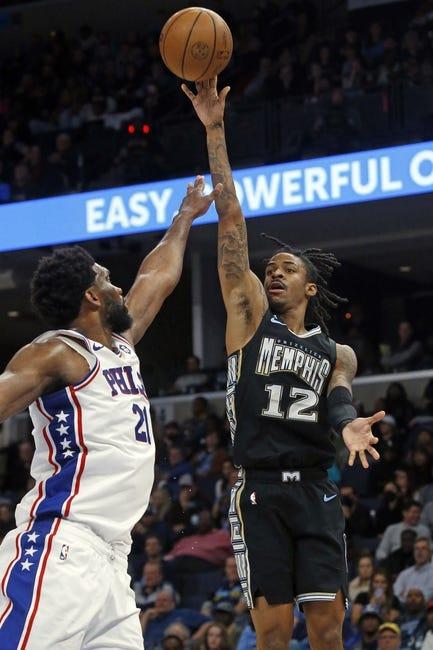 孟菲斯灰熊队对阵费城76人队 2/23/23 - NBA推荐和预测