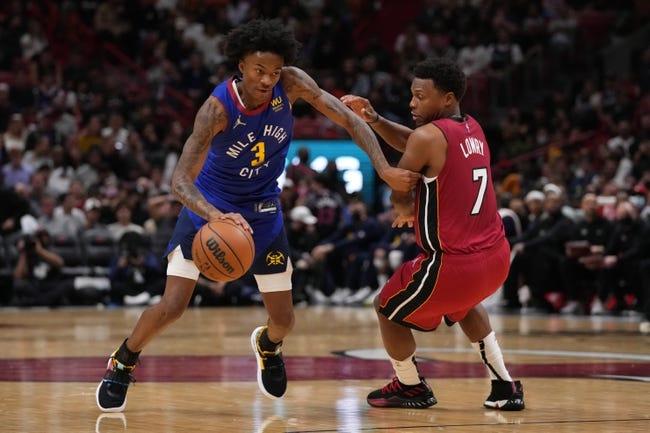 迈阿密热火队对阵丹佛掘金队 12/30/22 - NBA竞猜和预测