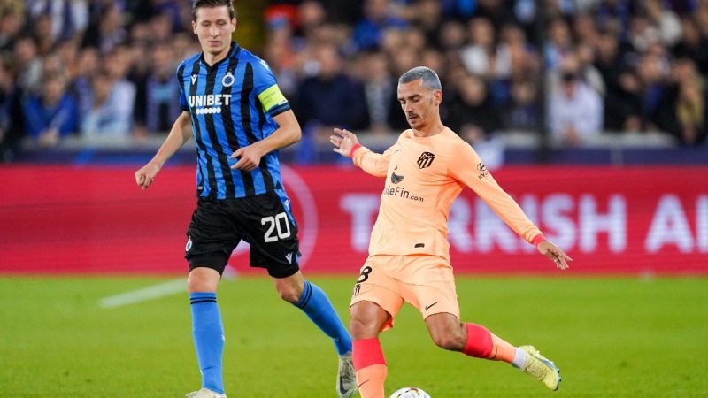 马德里竞技VS布鲁日俱乐部：赔率盘口和预测