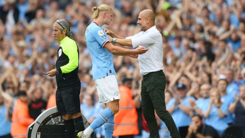 佩普缓解了对哈兰德受伤的担忧：”他感觉好多了