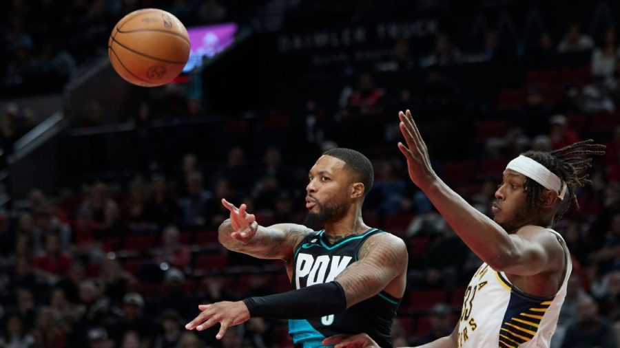 利拉德回归后得到21分，帮助开拓者队战胜步行者队