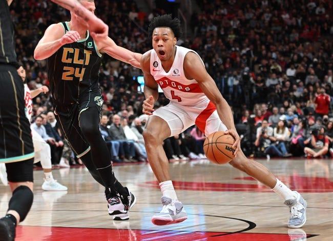 夏洛特黄蜂队对阵多伦多猛龙队 1/12/23 - NBA推荐和预测