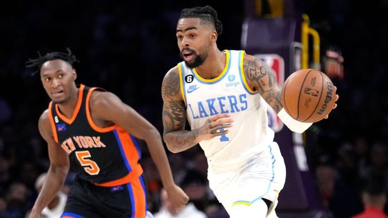 臀部疼痛让拉塞尔缺席雷霆与湖人的比赛