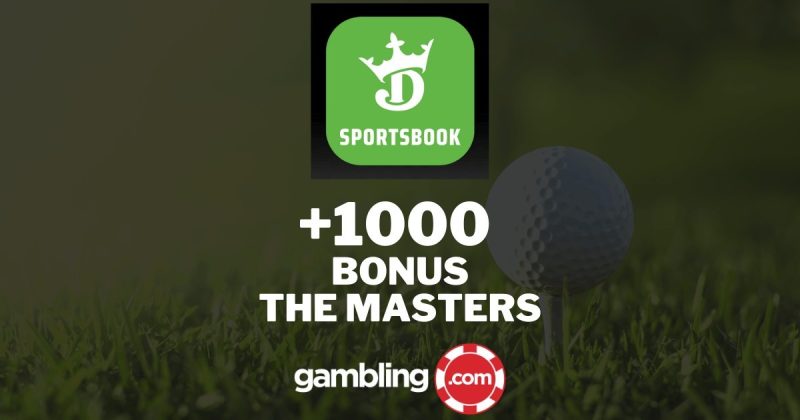 DraftKings大师赛奖金代码--提升你的高尔夫大师赛赢家+1000