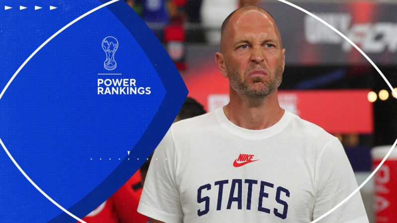 2022年卡塔尔世界杯：国际足联世界杯实力排名：美国国家队在糟糕的一个月后跌落,巴西,阿根廷是最受欢迎的