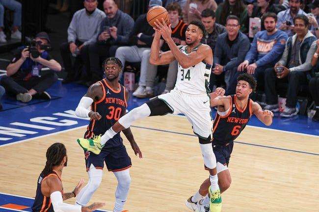 密尔沃基雄鹿队对阵纽约尼克斯队 1/9/23--NBA盘口选择与预测