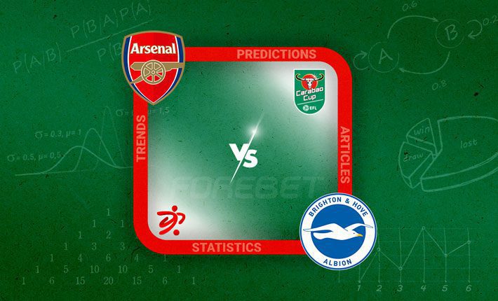 阿森纳有望在联赛杯的对决中对布莱顿施展拳脚