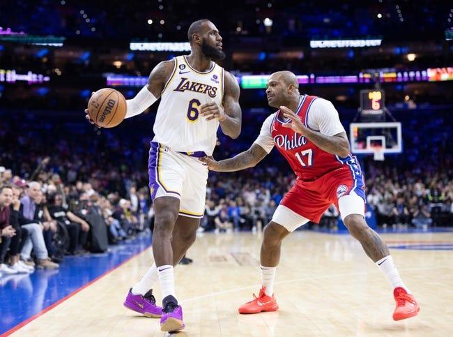 费城76人队对阵洛杉矶湖人队 1/15/23 - NBA推荐和预测