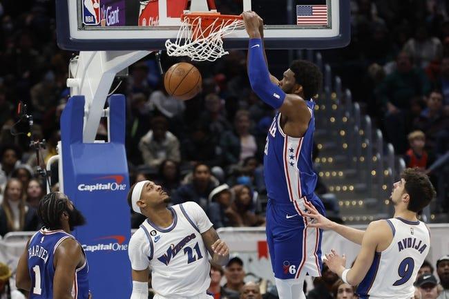 华盛顿奇才队对阵费城76人队 3/12/23 - NBA推荐和预测
