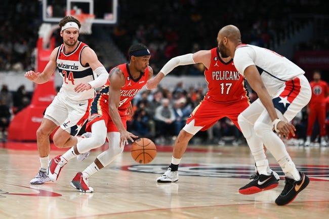 华盛顿奇才队对阵新奥尔良鹈鹕队 1/28/23 - NBA推荐和预测
