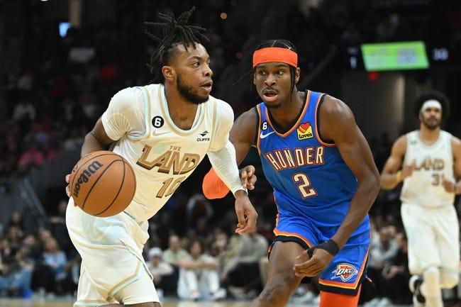 克利夫兰骑士队对俄克拉荷马城雷霆队 1/27/23--NBA竞猜与预测