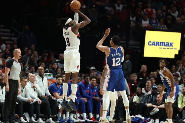 波特兰开拓者队对阵费城76人队 3/10/23 - NBA推荐和预测
