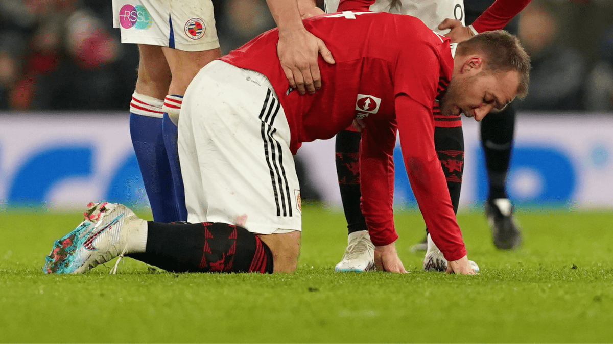 克里斯蒂安-埃里克森受伤,曼联中场在脚踝受伤后将休战数月