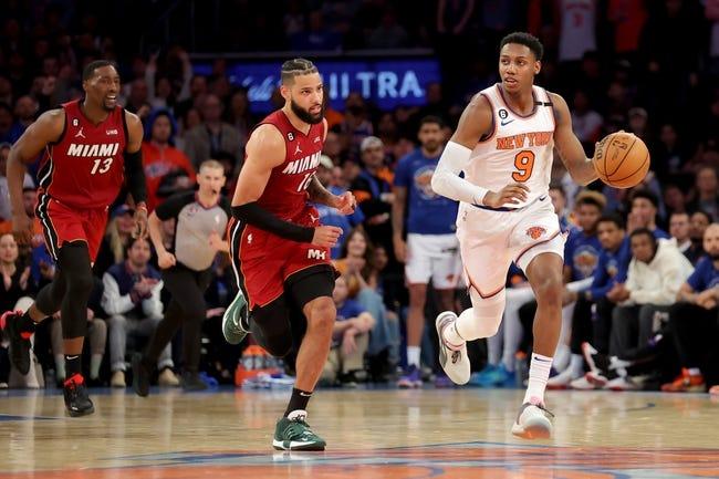 迈阿密热火队对阵纽约尼克斯队 5/2/23--NBA盘口选择和预测