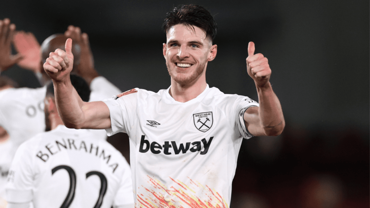 德克兰-赖斯的阿森纳转会谈话,西汉姆中场私下里称赞枪手是可能的目的地