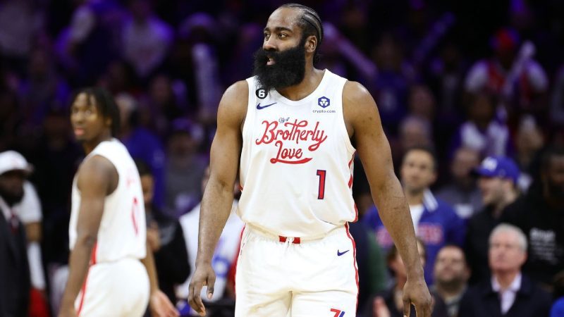 多克说，哈登（跟腱）缺席，但 