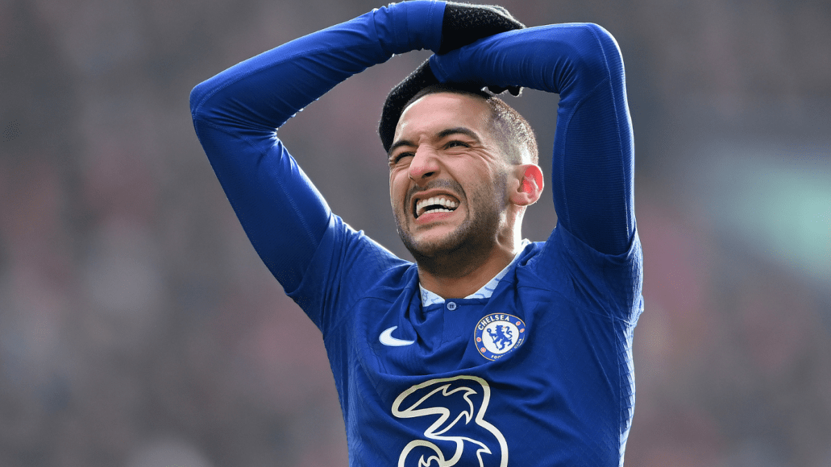 切尔西的哈基姆-齐耶赫正是埃弗顿--处于保级斗争中的--所追求的错误球员